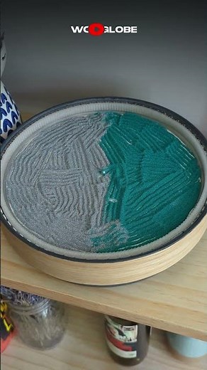 Kinetic Art Canvas Creates Glitter Elephant Masterpiece