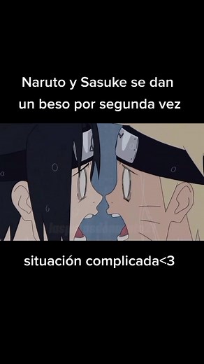 Naruto y Sasuke se Besan por Segunda Vez en Anime