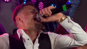 Jordan Larsson raps during wedding ceremony as current Celtic star cheers pal on