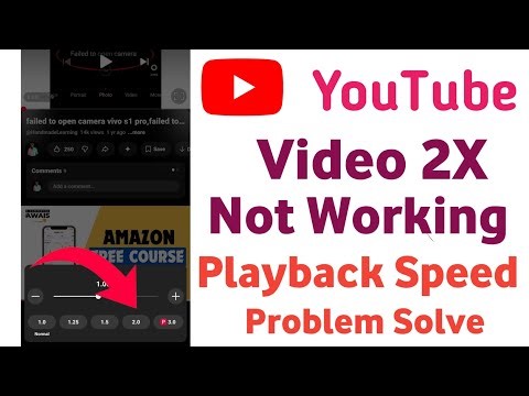 youtube video 2x speed not working | youtube playback speed not working