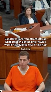 6.3K views · 88 reactions | Reposting from @people Absolutely horrifying, but this woman delivered a victim impact statement designed to cut to the core of this psychopath. “Alivea Goncalves, the older sister of murder victim Kaylee Goncalves, delivered a powerful victim impact statement, telling Bryan Kohberger she would not waste tears on him.” | One Moms Battle | Facebook