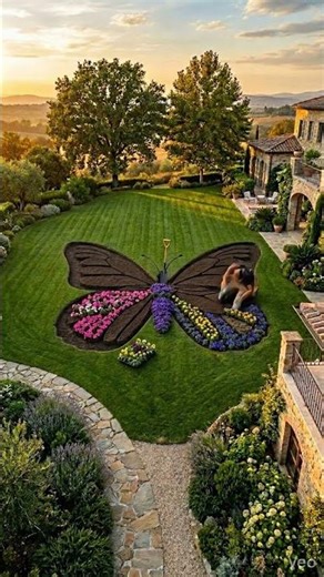 I Created a Living Butterfly Masterpiece in My Backyard 🦋✨
