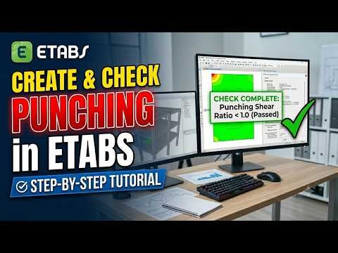 How to Create and Check Punching Shear in ETABS | Step-by-Step Tutorial