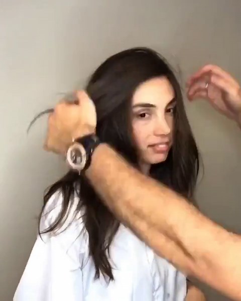 Brown Black Hair Cut