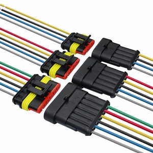 [Hot Item] Car Waterproof Male Female 1.5 Tyco AMP Connector 1 2 3 4 5 6 Pin Wire Auto Automotive Electrical Connector Auto Wire Harness
