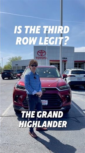 2026 Grand Highlander Platinum ❤️‍🔥3rd row fits adults + cargo space. This SUV delivers. 🙌