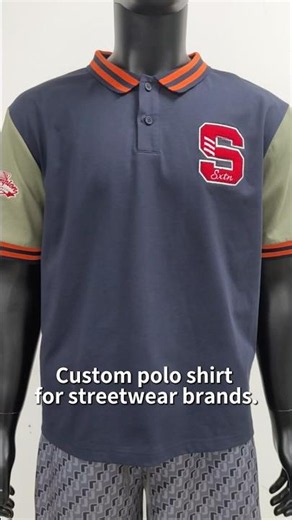 Custom polo shirt for streetwear brands and apparel businesses.