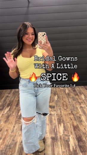 Add a little spice to your wedding day! 😎🔥 #wildrosebridal #wedding #spice #sexy #weddingdress