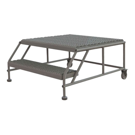 Tri-Arc 36" x 35" 2-Step Steel Mobile Work Platform WLWP023636 - 800 lb. Capacity
