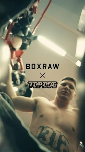 BOXRAW x TOP DOG — a cult of willpower. The T-shirt and bandages are available for order at topdo...