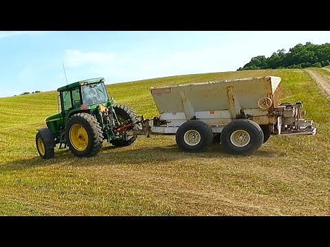 Spreading Fertilizer on a Small Dairy Farm (2023 Hay Season)