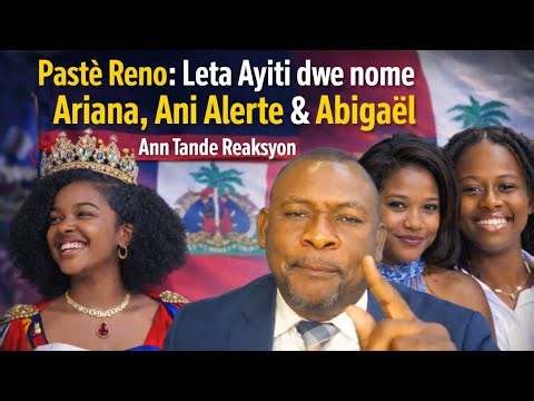 Pastè Reno mande leta ayisyen pou nome 3 medam ,Ariana, Abigaël Anilerte kòm anbasadris pou la pè.