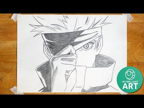 How To Draw GOJO SATORU | Anime Drawing Tutorial Easy Step by Step