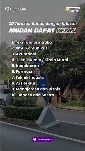 10 Jurusan kuliah yg paling cepat dapat kerja