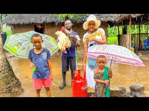 Rainy Day in Our African Village 🌧️ Kitchen Makeover + Organic Chicken & Sweet Potato Mash 😋🔥