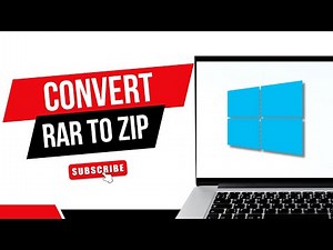 HOW TO CONVERT RAR TO ZIP FILE IN WINDOWS