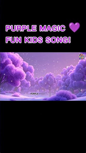 Purple Color Song for Kids 💜 | Learn Colors with Fun Animation | Nursery Rhymes