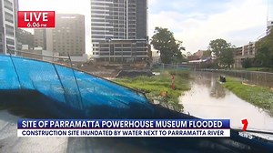 18K views · 165 reactions | Parramatta River: The site of the new Parramatta Powerhouse Museum has been inundated with water. Latest Details: https://7news.link/3p5oDhk 7NEWS at 6pm. #Sydney #7NEWS | 7NEWS Sydney | Facebook