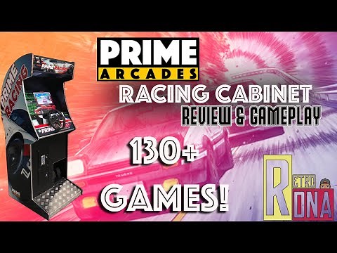 Prime Arcades Racing Cab review & Gameplay. 130+ games on one cabinet!