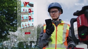 Hilti PR 4 22-Volt 980 ft. Cordless Red Rotary Laser Level with Receiver, Holder and Case (Batteries Not Included) 2399576