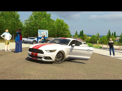 [Assetto Corsa] Mustang GT 2015 Straight Piped Tuned (V8 SOUND) At Nurburgring (Full Showcase)