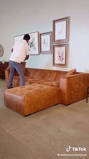 Best Sofa 4 Humans and Pets 🥰🥰🥰 #petsoftiktok #scratchproof #build #sectional #coolcouch #shop #shopping #wallaroosfurniture