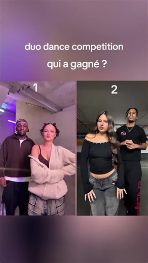 duo competition dance qui a gagné ?