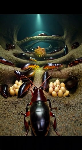 What Happens Inside an Earwig Nest? (Real POV Footage)#Earwig#NatureDocumentary#InsectPOV#MicroCamer