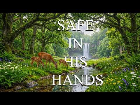 SAFE IN HIS HANDS | Peaceful Piano Prayer Music With Inspiring Scriptures & Beautiful Nature Scenes