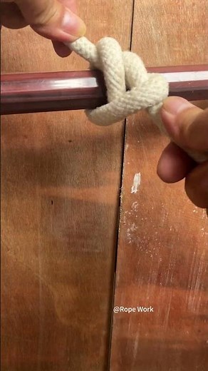 Tie a round knot and two half hitches!