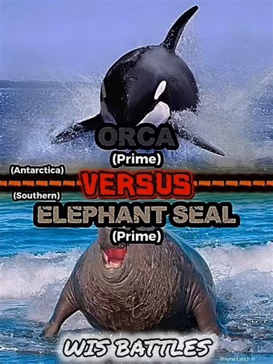 Orca VS Elephant Seal