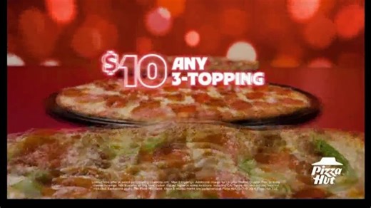 Pizza Hut TV Spot, '$10 Large Any Three Toppings: Your Choice'
