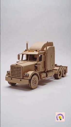 DIY TRUCK WITH CARDBOARD 🛻#diy #truck #