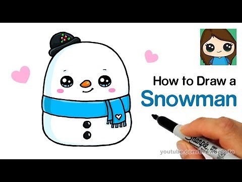 How to Draw a Snowman Easy | Squishmallows