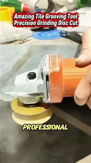 Amazing Tile Grooving Tool | Precision Grinding Disc Cut. #shorts #tools