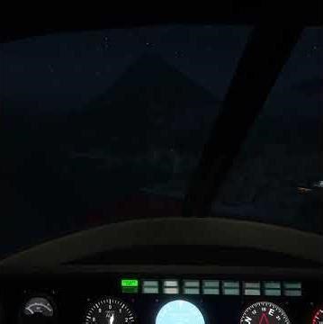 Night VFR Flight | Mammoth Dodo Seaplane | Cockpit View [No HUD]
