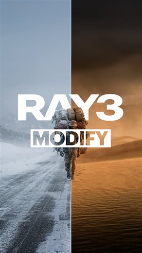 Stop guessing. Start directing. Ray3 Modify is now here in Dream Machine. Edit and reimagine videos with all-new precise keyframe and character reference controls. Your vision. Your performance, reimagined. Supercharge your production with rapid retouching, precise element swapping, and scene redesign. | Luma AI