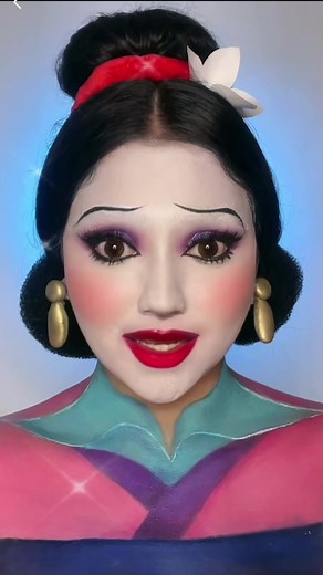 MULÁN MAKEUP 🐉💖 #mulan #mulanmakeup #mulandisney