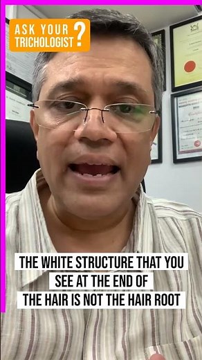 White Bulb at Hair End? Hair Root or Hair Bulb Explained | Dr. Shahid Shamsher