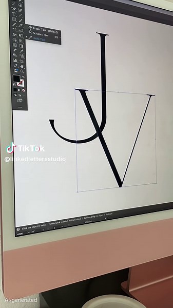 J & V Monogram Design for Weddings and Branding