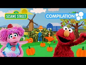 Sesame Street: Elmo Visits the Farm! Pumpkins, Farm Animals and MORE! - Videos For Kids