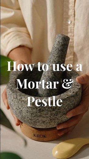 Mortar and Pestle Techniques - How to use a granite stone mortar and pestle #mortarandpestle