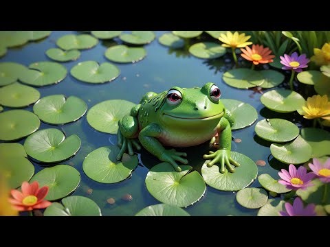 Five Little Frogs Say Ribbit Ribbit | Fun Frog Song for Kids | Preschool Nursery Rhymes