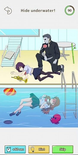 Tricky mean|| level 14 ||hide underwater| #namira