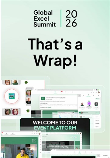 Wow! It was great to see so many of you turn out for the Free Community Day on Saturday. 👏 We hope you had a super-duper day of learning, inspiration, and connection as you enjoyed 10 superb sessions demonstrating the newest and most productive ways to become better at Excel and Copilot. People joined from a whopping 107 countries, proving once again that Excel really does touch every corner of the globe! 🌍 A massive thank you goes to our speakers: ⭐️ Chandoo (Purna Duggirala) ⭐️ Tony De Jonke