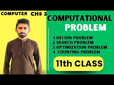 What is Computational problem | Components | 11th Class Computer | Algorithm and Problem solving 