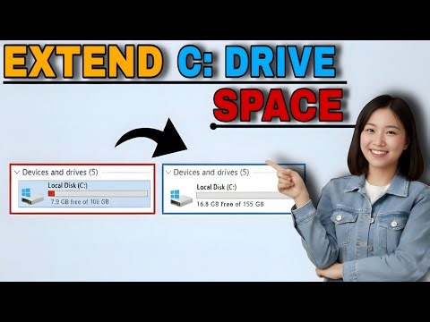 How to increase C Drive Space in Laptop 2026 🔥 | How to Extend C Drive Space Windows 11, 10, 8