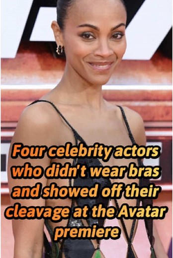 Celebrities Go Braless at Avatar Premiere