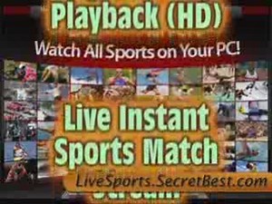 Watch live sports Internet TV stations