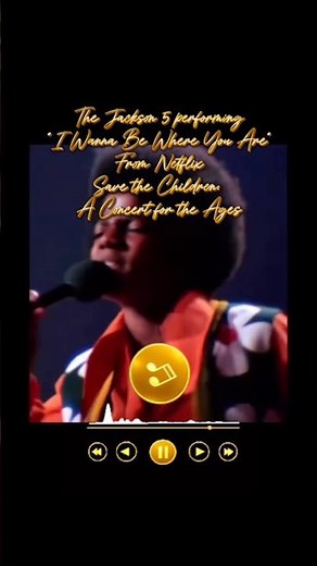 The Jackson 5 performing “I Wanna Be Where You Are” (Save the Children: A Concert for the Ages)